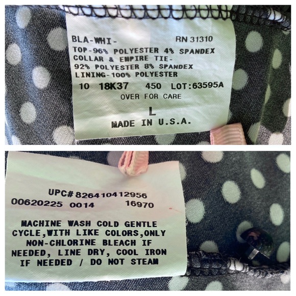 Black & White Polka Dot Halter Tank - Picture 4 of 6